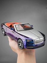 Carro fundido sob pressão Rolls Royce Dawn, modelo Roadster em liga leve em escala 1:24