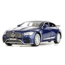 Carro fundido sob pressão WAKAKAC Benz AMG GT63 1/32 com som e azul claro