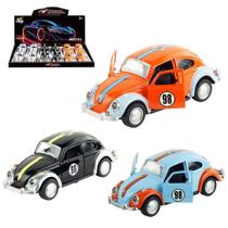 Carro Fusca 98 Metal Friccao Pul Back Miniatura Colecionavel