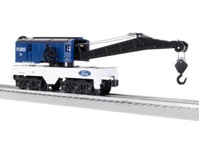 Carro Guindaste de Trem em Miniatura Lionel Ford Escala O 20 cm Carro Guindaste de Trem em Miniatura Lionel Ford Escala O 20 cm