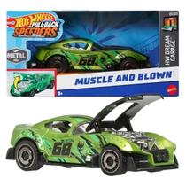 Carro HOT Wheels Pullback Mattel HPR70 Muscle AN BLOW Verde Carro HOT Wheels Pullback Mattel HPR70 Muscle AN BLOW Verde