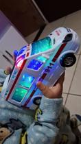 Carro infantil brinquedo de Ambulância GRANDE com sirene Bate Volta Luz E Som -Envio no dia