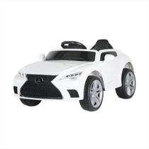 Carro Infantil Elétrico Branco 12v Medidor Bateria Mp3 Rádio Carro Infantil Elétrico Branco 12v Medidor Bateria Mp3 Rádio