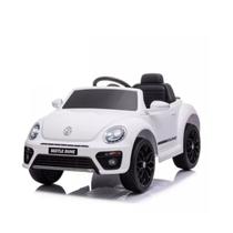 Carro Infantil Elétrico Volkswagen Fusca Beetle Dune Branco
