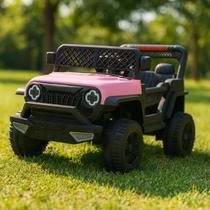 Carro Jipe Elétrico Aventura Infantil 12v Som Luz Controle Remoto