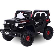 Carro Jipe Elétrico Infantil Bateria 12v Música Luz de Led