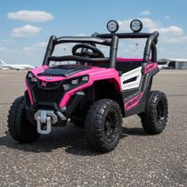 Carro Jipe Elétrico Infantil Trilha Música Luz Controle Remoto - Brinq Kids Carro Jipe Elétrico Infantil Trilha Música Luz Controle Remoto - Brinq Kids