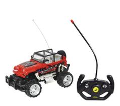 Carro Jipe Off Road com Controle Remoto Sem Fio com 4 Funções