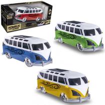Carro kombi kombus junior classic car adventure roda livre 20,4x9,3x6,8cm - BRINQUEMIX