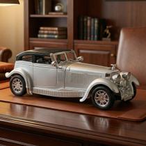 Carro Miniatura Clássico Antigo Fricção Colecionável Prata Carro Miniatura Clássico Antigo Fricção Colecionável Prata