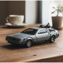 Carro Miniatura Delorean Time Machine 2 1:32 Maquina Tempo Carro Miniatura Delorean Time Machine 2 1:32 Maquina Tempo