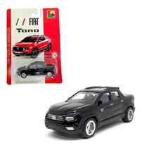 Carro Miniatura Fiat Toro Metal Pneu De Borracha 1 por 64