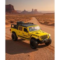 Carro Miniatura Jeep Gladiator 2020 Just Truck 1:32 Amarelo Carro Miniatura Jeep Gladiator 2020 Just Truck 1:32 Amarelo