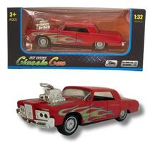 Carro Miniatura Metal Clássico Hot Engine Fricção Som E Luz
