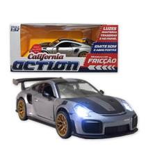 Carro Miniatura Metal Porsche 911 GT2 RS 1:32 Action Som Luz