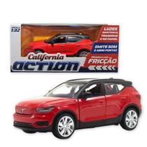 Carro Miniatura Metal Volvo XC40 1:32 Action c/ Som e Luz