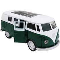 Carro Miniatura Volkswagen Colecionável Kombi Verde Fricção Carro Miniatura Volkswagen Colecionável Kombi Verde Fricção