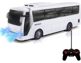 Carro modelo de corrida de alta velocidade RC Bus Haktoys com luzes para crianças a partir de 3 anos