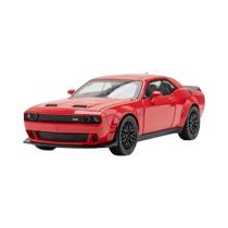 Carro Modelo Diecast Red Eye Challenger Hellcat SRT - Escala 1:32 - Brinquedo para Crianças