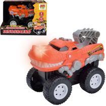 Carro Monster Dinossauro Com Som + Luz A Bateria Roda Livre - DM BRASIL