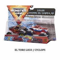 Carro Monster Jam Truck - El Toro Loco + Cyclops Sunny