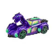 Carro Monster Moverz Teamsterz Roxo Com Luz e Som Fun - 7908489404988