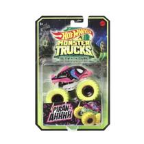 Carro Monster Truck Mattel Brilha No Escuro Roda Piran-Ahhh