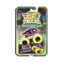Carro Monster Truck Mattel Brilha No Escuro Roda Piran-Ahhh