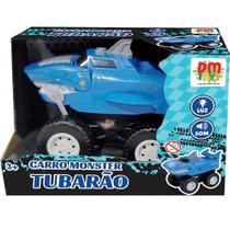 Carro Monster Tubarão com LUZ DM TOYS