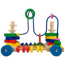 Carro Montanha Russa Didática Brinquedo Educativo Aramado