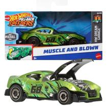 Carro Muscle Blown Hot Wheels Fricção Pullback 1:43 Mattel