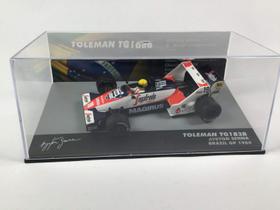 Carro OPO 10 F1 TOLEMAN TG183B Ayrton Senna GP do Brasil 1984 1/43