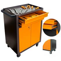 Carro Para Ferramentas Fechado com 2 Portas e 2 Gavetas 91004 - Presto