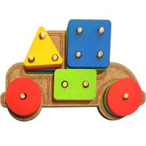 Carro Pedagógico Prancha de Seleção Formas Geométricas Madeira Colorido 83422 Maninho Artesanatos Carro Pedagógico Prancha de Seleção Formas Geométricas Madeira Colorido 83422 Maninho Artesanatos