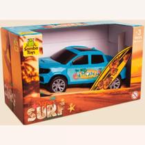 Carro pick-up com prancha super surf na caixa - SAMBA TOYS
