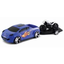 Carro Pick Up Motorcycle Orange Toys