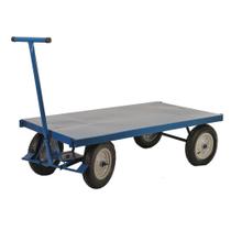 Carro Plataforma 800kg Com Tampo Em Aço Pla800 Fercar