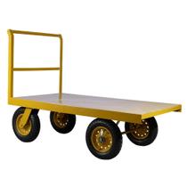 Carro plataforma com tampo em aço 800 kg