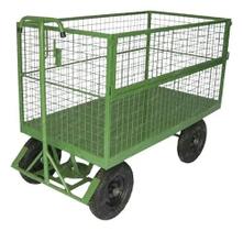 Carro Plataforma Fechado Em Tela Capacidade De Carga 500kg