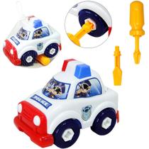 Carro policia monta e desmonta didatico acessorios colors 3 pecas na rede