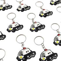 Carro Policial Chaveiro 10un Lembrancinha Borracha Pequeno Carro Policial Chaveiro 10un Lembrancinha Borracha Pequeno
