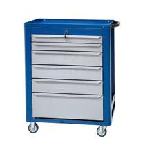 Carro Porta Ferramentas Fechado com 6 Gavetas Azul Ref 08 FERCAR