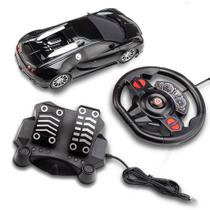 Carro Racing Control Midnight - Volante e Pedal - Preto - Multikids Carro Racing Control Midnight - Volante e Pedal - Preto - Multikids