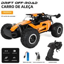 Carro RC 2WD de Alta Velocidade (20km/h) com Luzes LED - Brinquedo Off-Road Carro RC 2WD de Alta Velocidade (20km/h) com Luzes LED - Brinquedo Off-Road