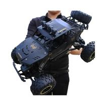 Carro RC 4WD 1:12 1:16 Com Luzes LED Controle Remoto 2.4G Buggy Off-Road Brinquedos Para Meninos