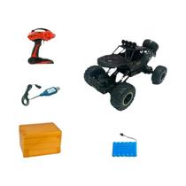 Carro RC 4WD 1:12 Off-Road - Buggy de Corrida com Luzes LED - Presente para Crianças