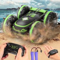 Carro RC anfíbio para crianças, impermeável, 4WD, com sensor de gestos, carro de controle remoto anfíbio para meninos e meninas, brinquedos aquáticos para piscina ao ar livre, presentes para crianças de 8 a 12 anos Carro RC anfíbio para crianças, impermeável, 4WD, com sensor de gestos, carro de controle remoto anfíbio para meninos e meninas, brinquedos aquáticos para piscina ao ar livre, presentes para crianças de 8 a 12 anos