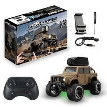 Carro RC Authticar Mini Crawler 1:64 de Liga com Câmera Carro RC Authticar Mini Crawler 1:64 de Liga com Câmera