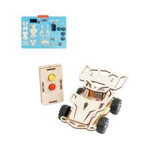 Carro RC De Madeira DIY Para Crianças Com Quatro Rodas, Brinquedo Educacional STEM, Kit De