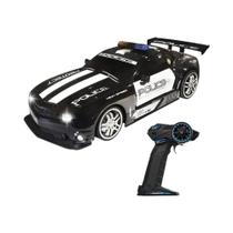 Carro RC de Polícia 1/12 - 24GHz, Super Rápido com Luzes e Deriva